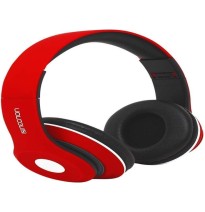 AUDIFONOS DIADEMA BT RUBBERIZED NBH-01 ROJO NECNON E.1