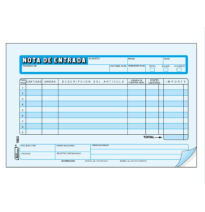 NOTA DE ENTRADA 1053 PRINTAFORM 12 CTA. 25 JGO. E.324