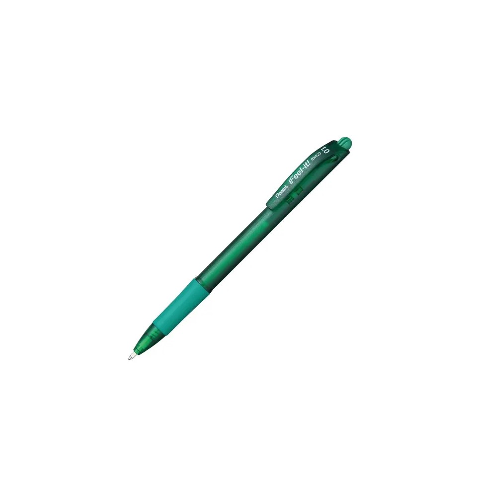 BOLIGRAFO FEEL-IT BX420 1.0MM VERDE PENTEL E.12 C.1152