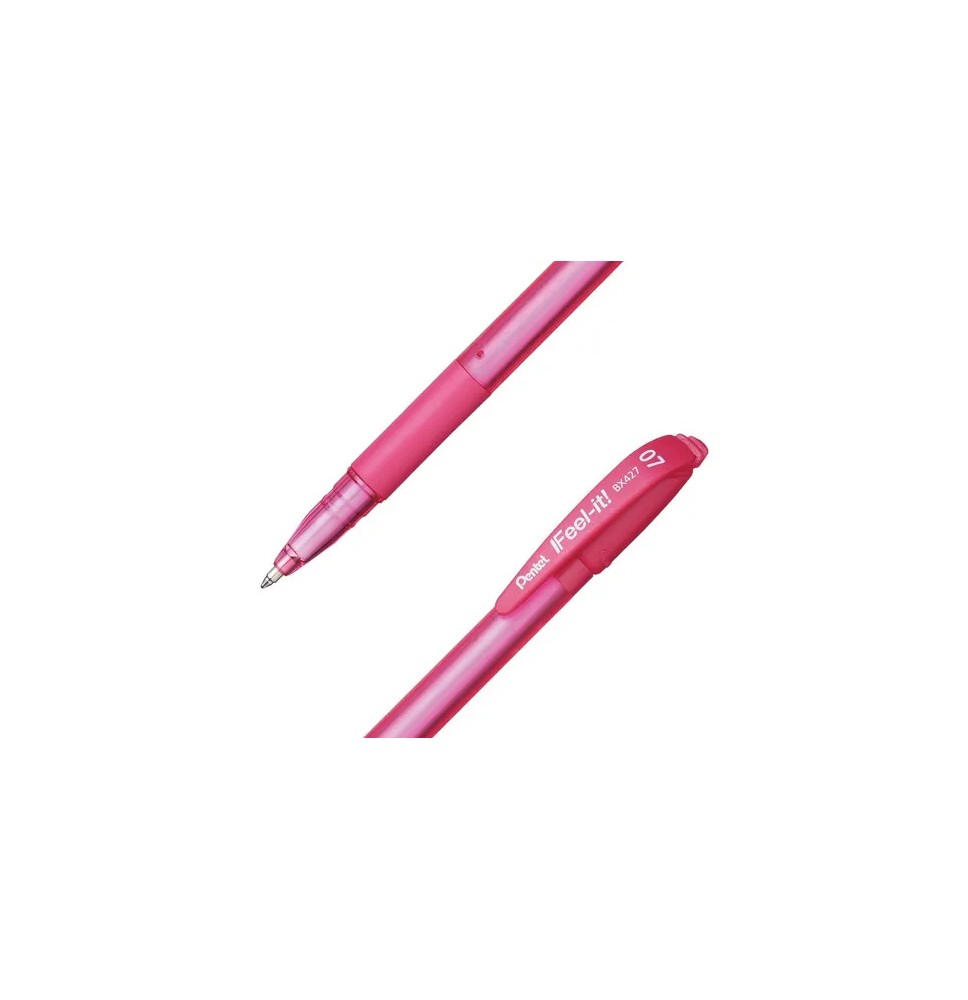 BOLIGRAFO FEEEL-IT BX427P 0.7MM ROSA PENTEL E.12 C.1152