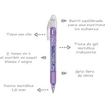 BOLIGRAFO MET. SPARKLE POP K91 0.7MM VIOLETA PENTEL 12576
