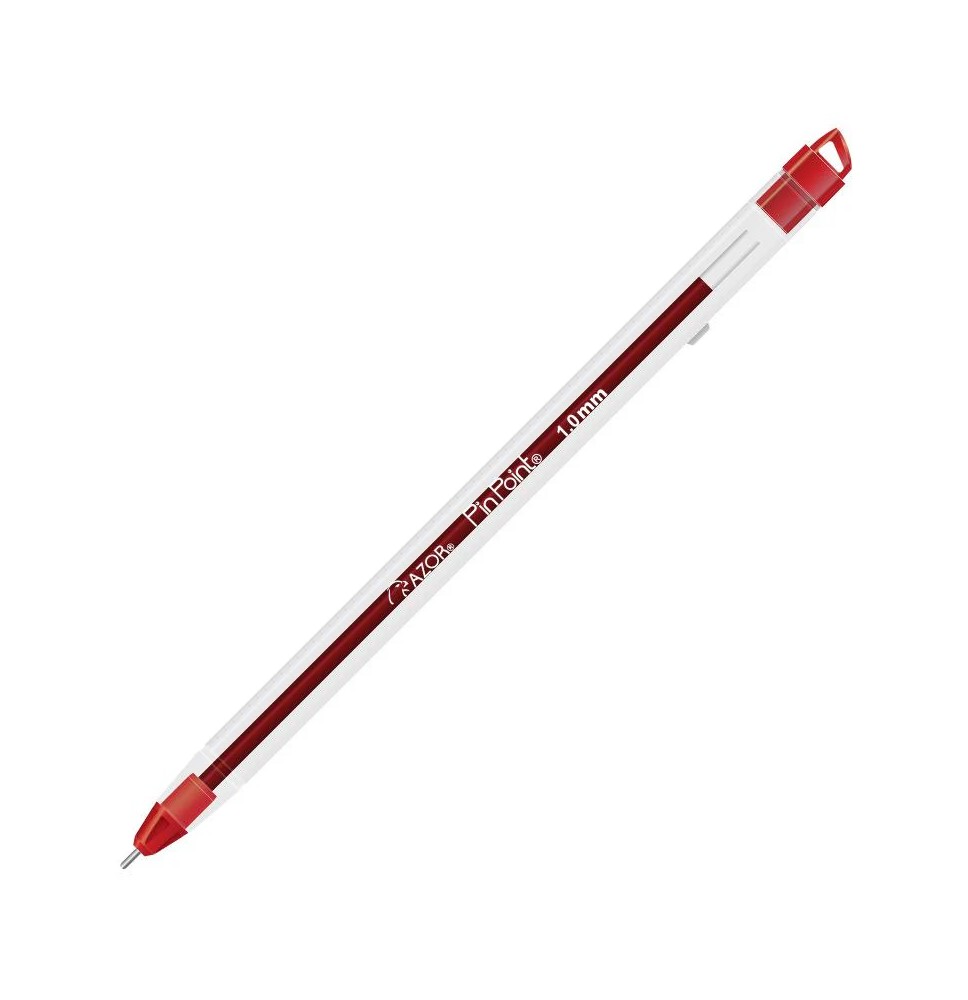 BOLIGRAFO PIN POINT AZOR 1.0MM ROJO E.12 C.360