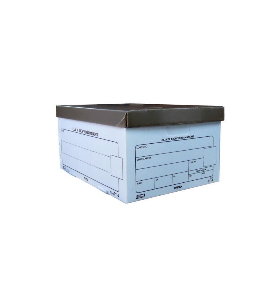 CAJA ARCHIVO PLAST. OFI. PRINT. 0114 50X38X25 CMS. E.10