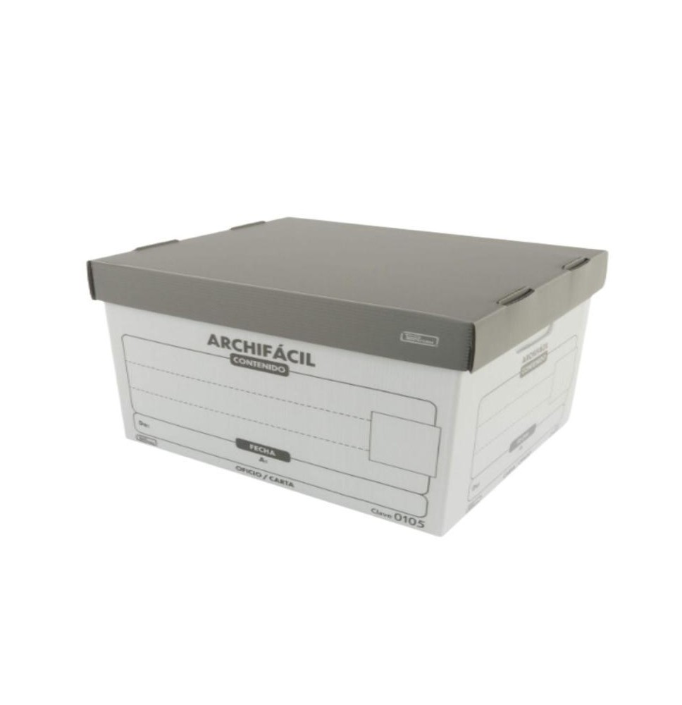 CAJA ARCHIVO PLAST. CTAOFI PRINTA 105 36.5X30.5X25CM.E10