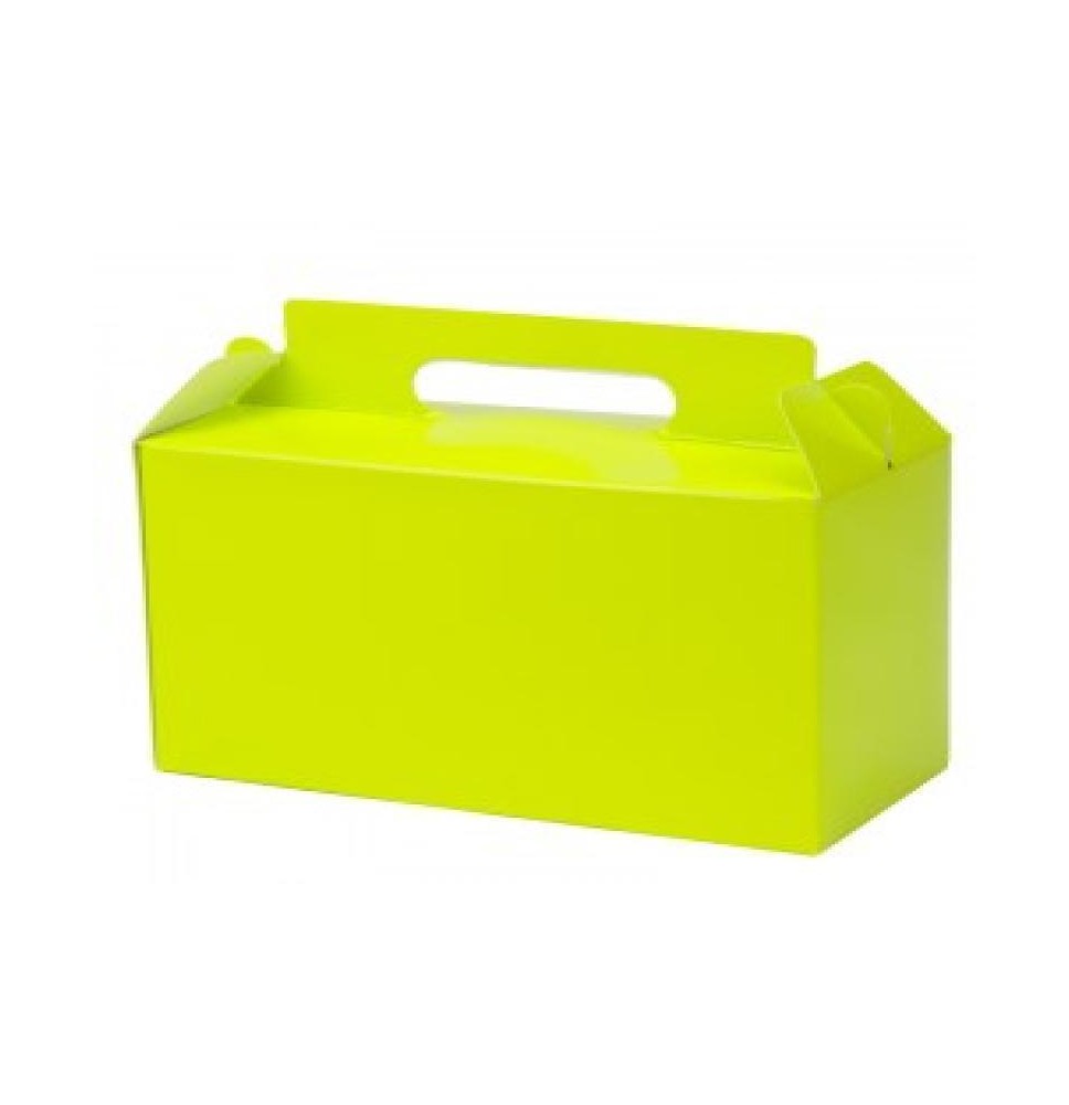 CAJA LONCHERA VERDE LIMON GOSTECH 19X11X8.5 CM. E.10