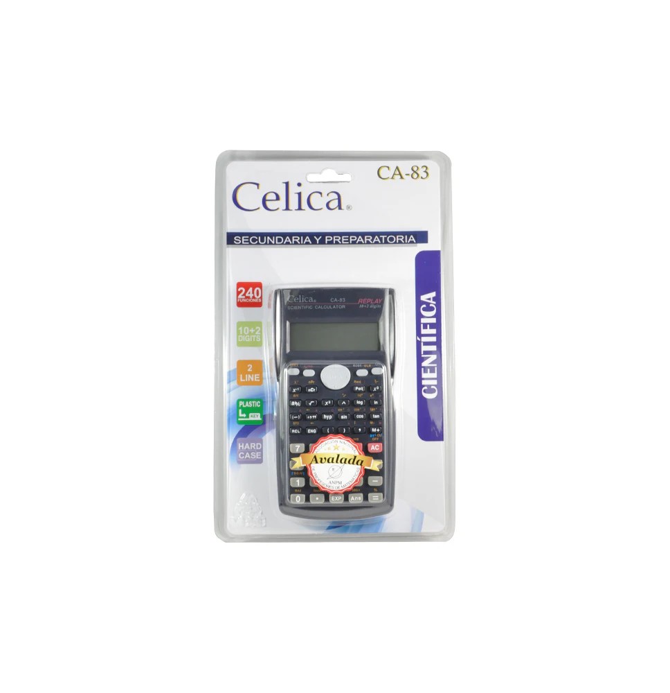 CALCULADORA CIENT. CELICA CA-83 240 FUNC NGO BL.C1 C.60