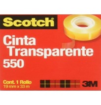 CINTA ADH. 19X33M. TRANSP. SCOTCH 550 3M E12 C48