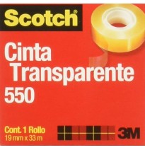CINTA ADH. 19X33M. TRANSP. SCOTCH 550 3M E12 C48