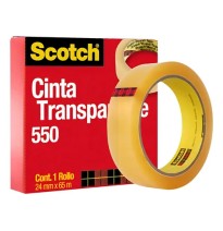 CINTA ADH. 24X66M. TRANSP. SCOTCH 550 3M E12 C36