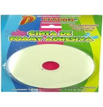 CINTA DE FOAMY ADHESIVA 19MMX5MTS DOBLE CARA 2MM E24