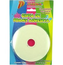 CINTA DE FOAMY ADHESIVA 19MMX5MTS DOBLE CARA 2MM E24
