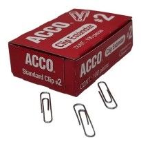 CLIPS ESTANDAR 2 ACCO CAJA C100 PZ. P1660 E.10 C.100
