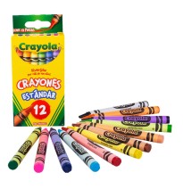 CRAYONES EST.C12 CRAYOLA STANDAR RED. 523012 E.6 C.144