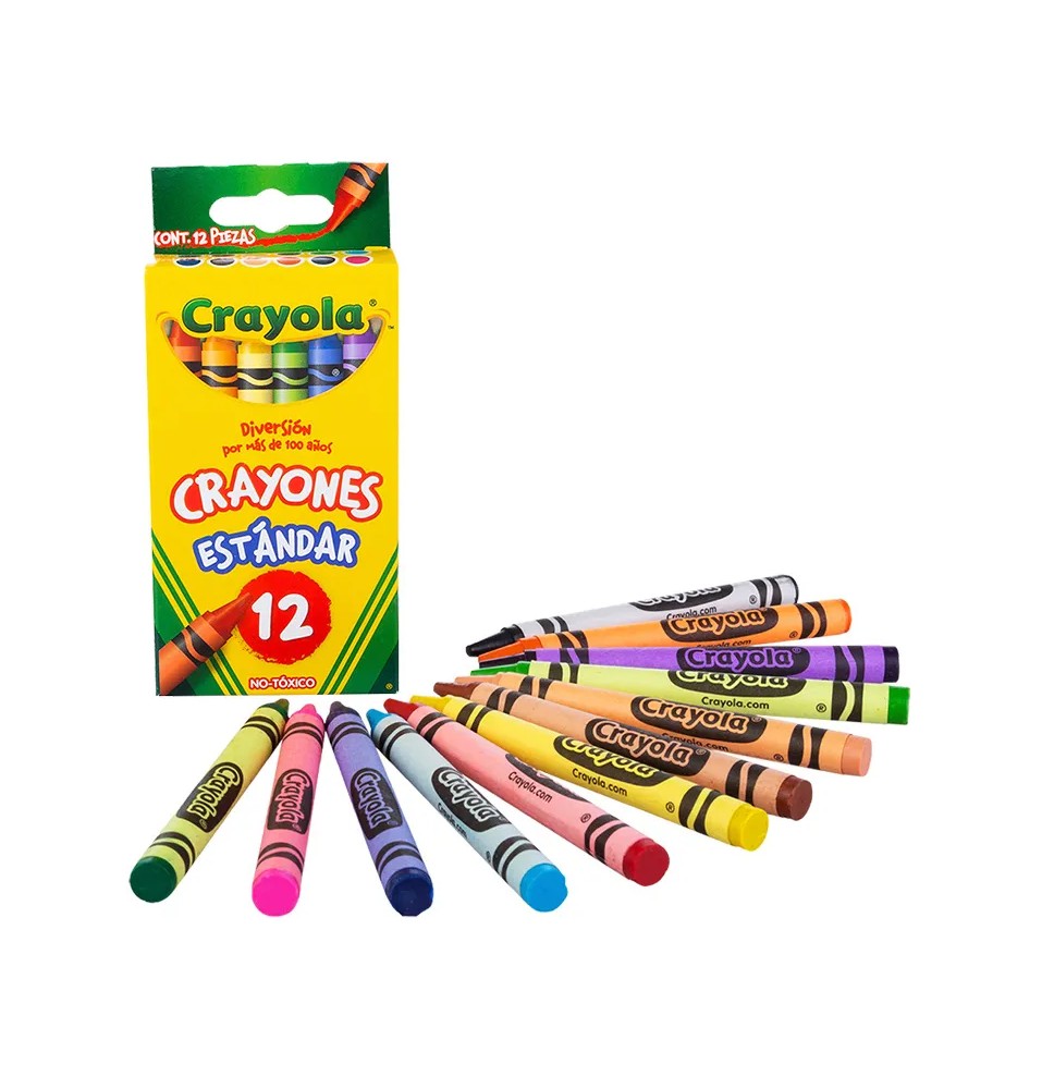 CRAYONES EST.C12 CRAYOLA STANDAR RED. 523012 E.6 C.144