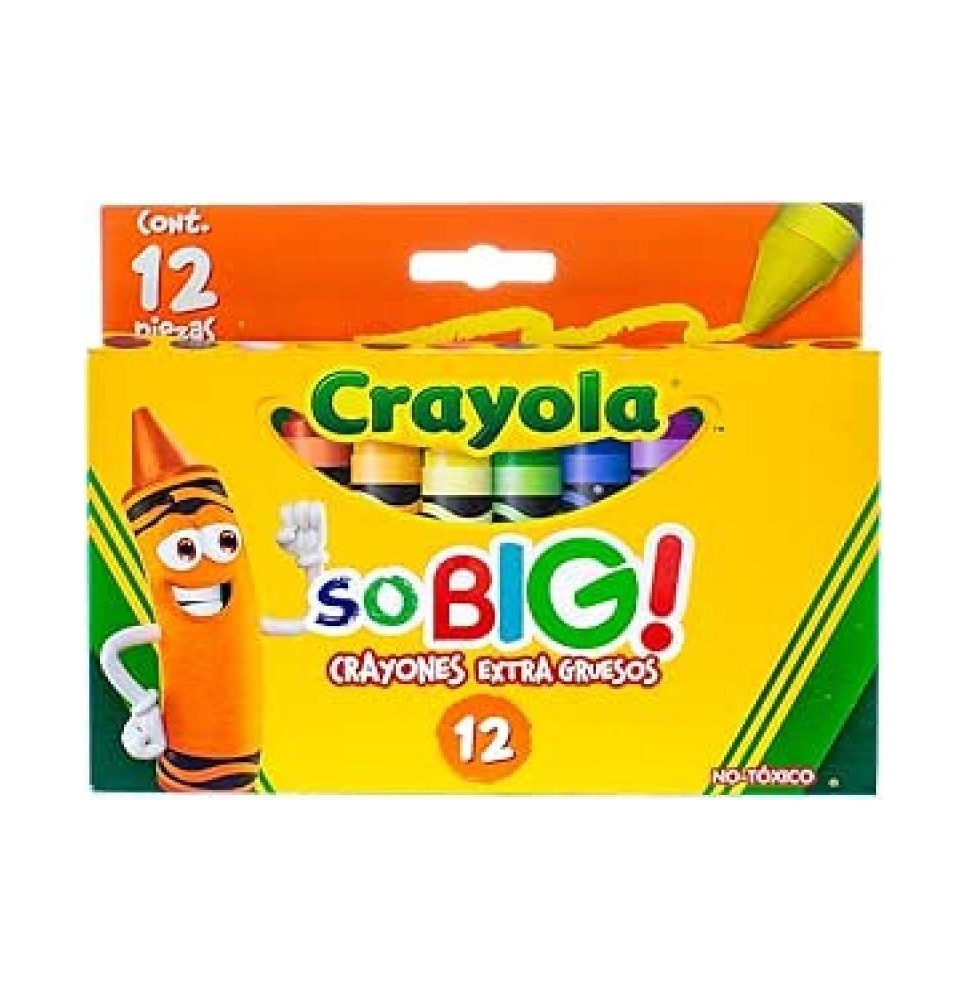CRAYONES EST.C12 CRAYOLA EXTRA JUMBO 521912 E.6 C.48
