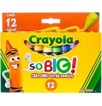 CRAYONES EST.C12 CRAYOLA EXTRA JUMBO 521912 E.6 C.48