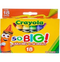 CRAYONES EST.C18 CRAYOLA EXTRA JUMBO 521918 E. 6 C. 24