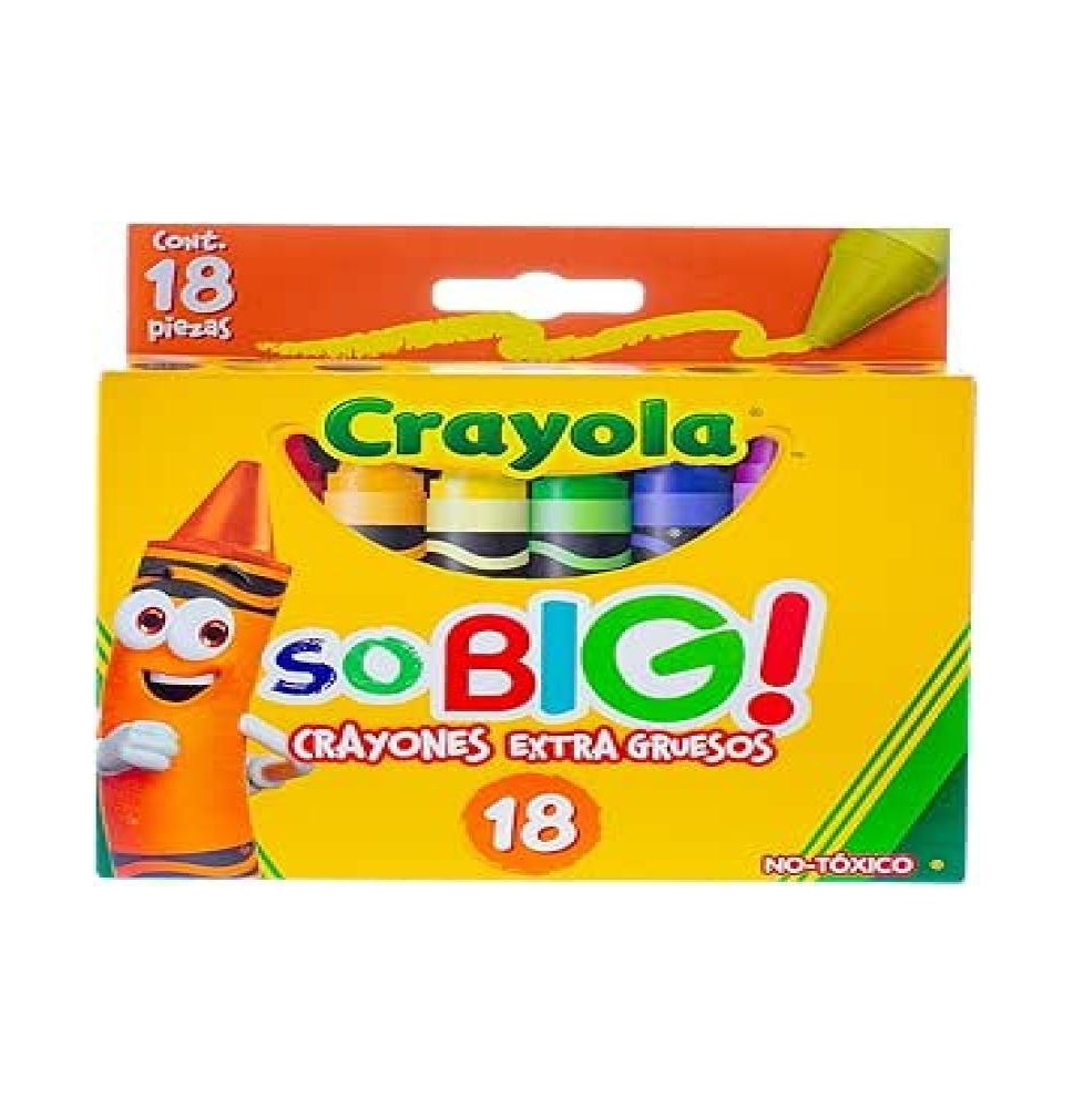 CRAYONES EST.C18 CRAYOLA EXTRA JUMBO 521918 E. 6 C. 24