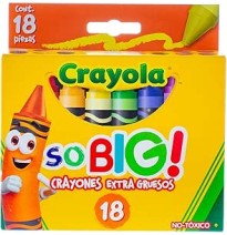 CRAYONES EST.C18 CRAYOLA EXTRA JUMBO 521918 E. 6 C. 24