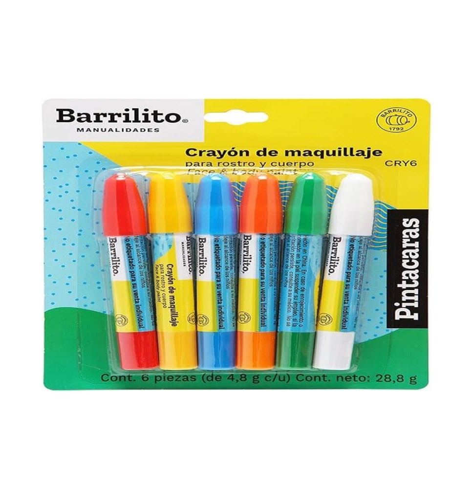 CRAYONES PINTACARAS BARRILITO EST.C6 COL. CRY6 E.12 72