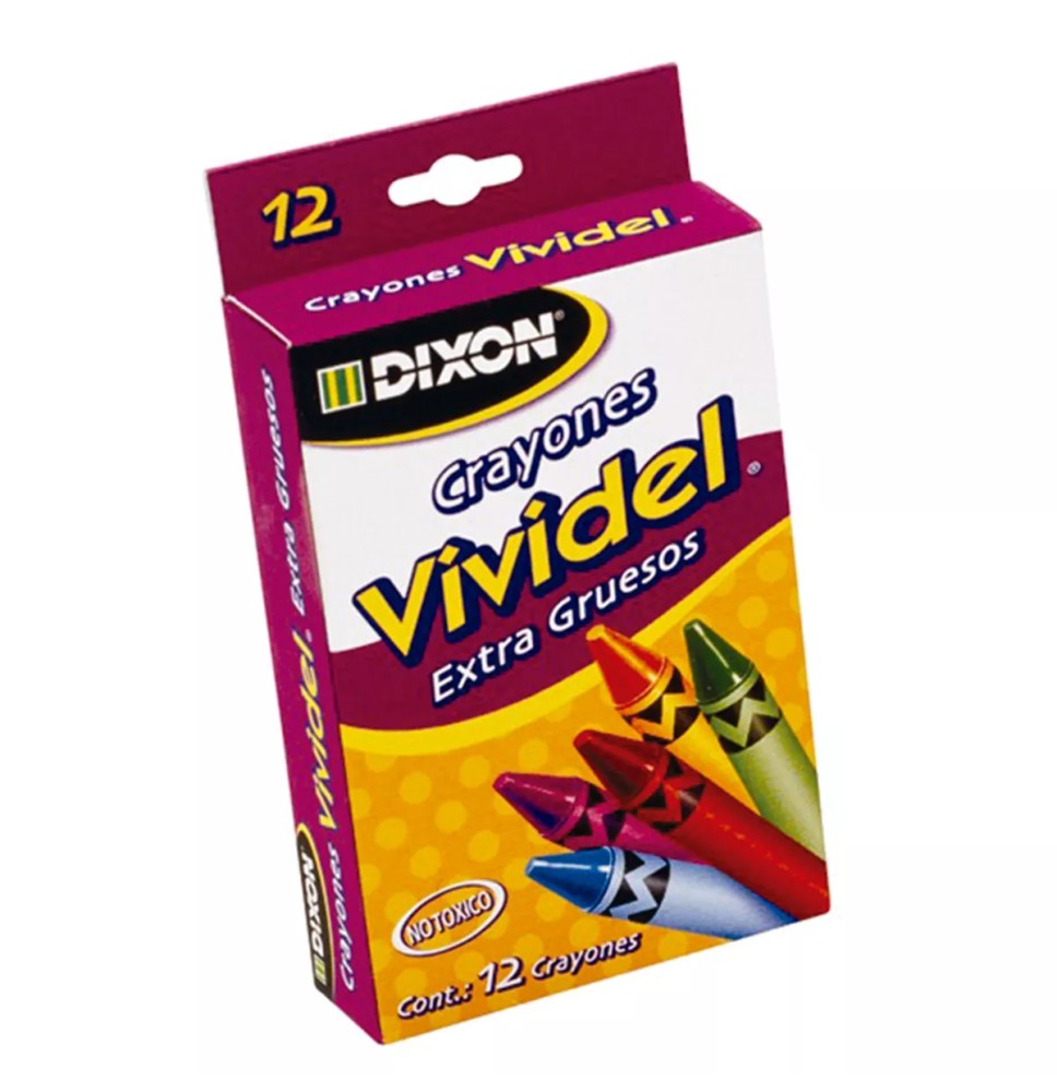 CRAYONES EST.C12 VIVIDEL EXT.GRUESO E.5 C.50