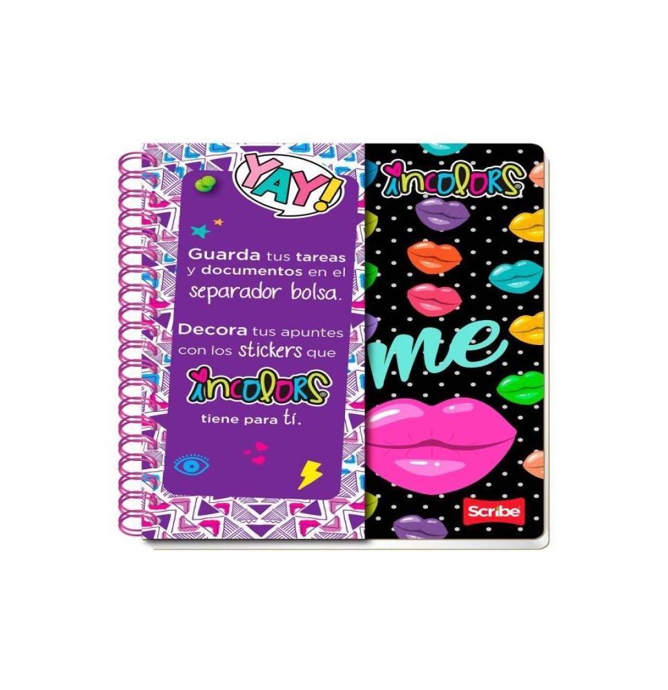 CUADERNO PROF. INCOLORS SCRIBE 1070 RAYA ESP. 100H. C.24