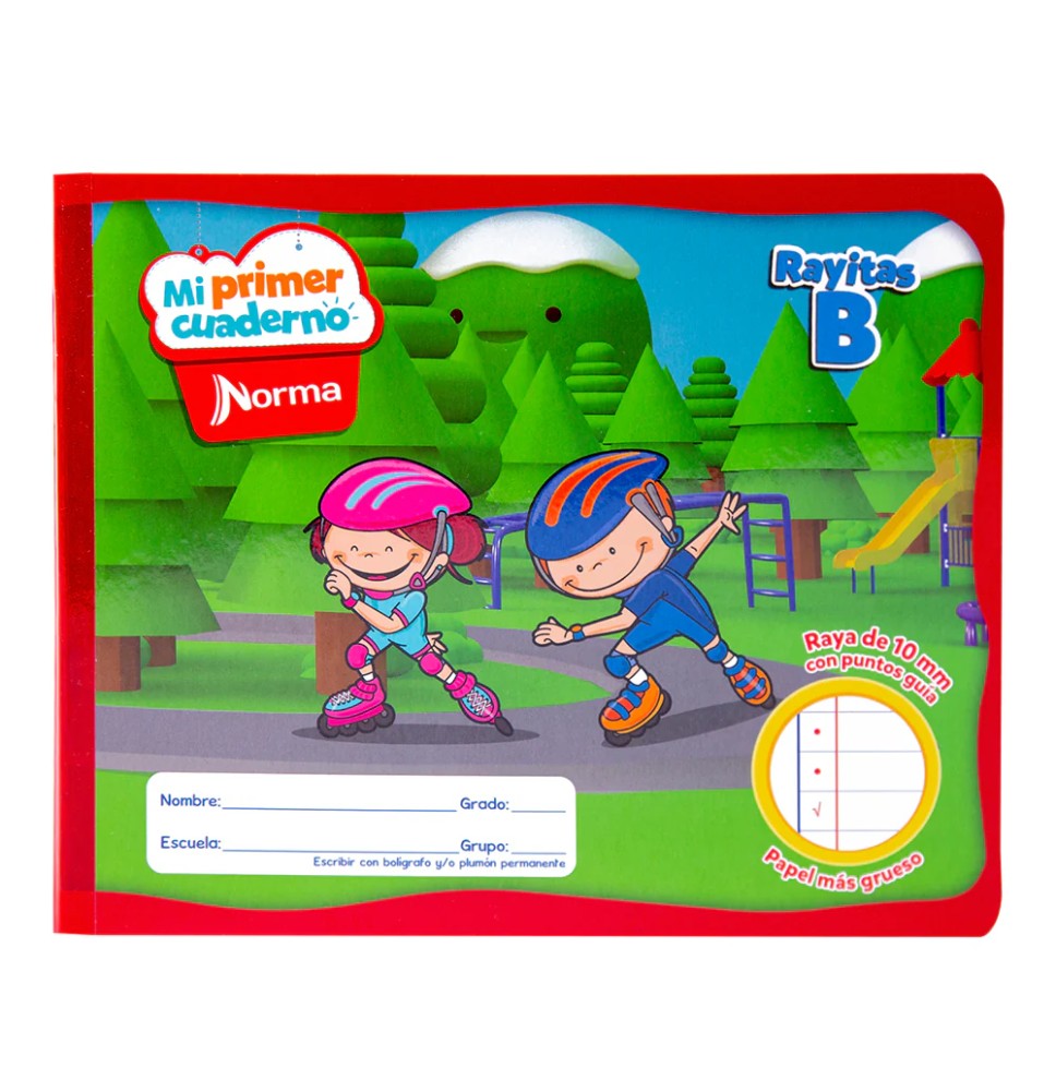 CUADERNO PREESC. RAYITAS B NORMA 526550 10MM COS.72H30