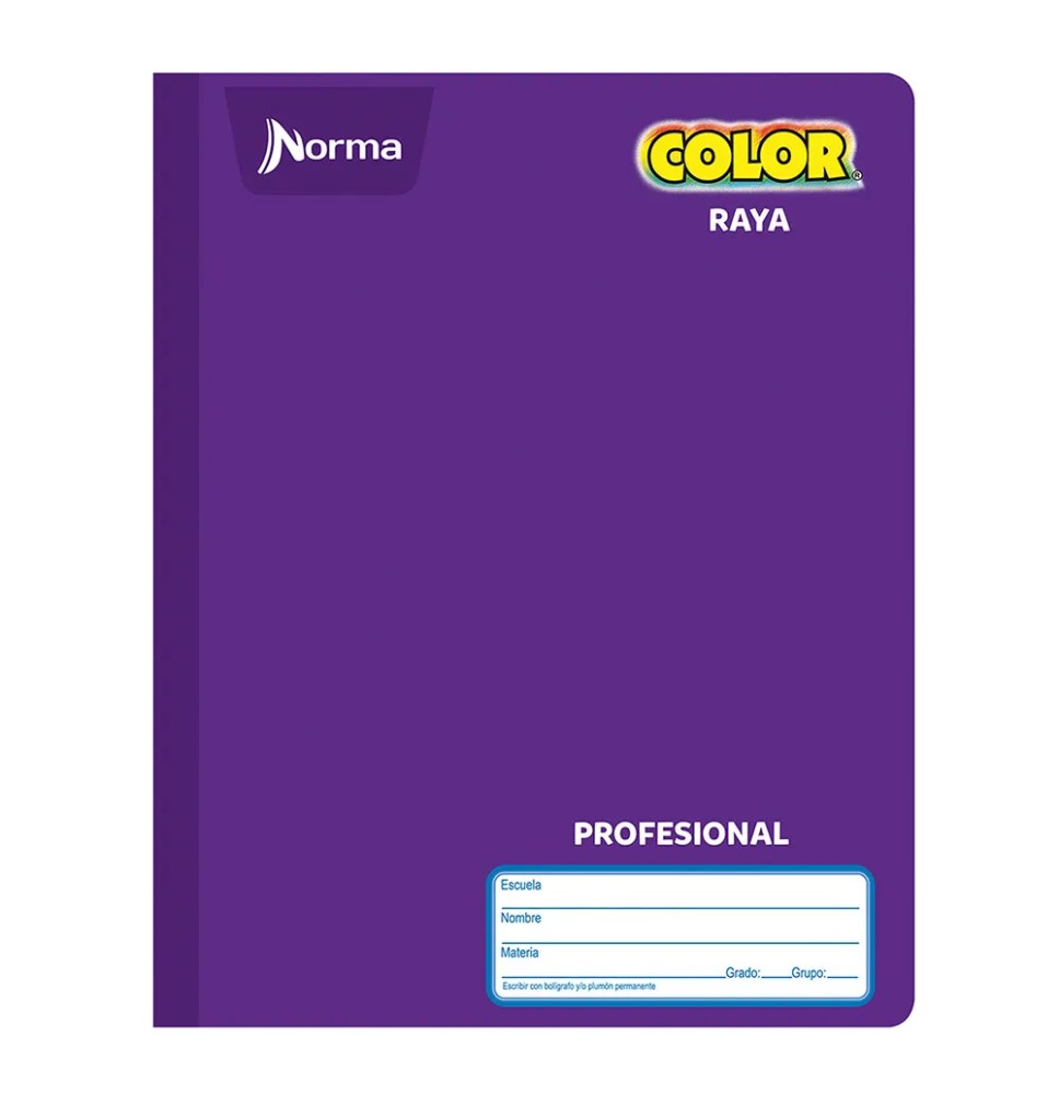CUADERNO PROF. COLOR NORMA 581280 RAYA COS. 100H. C30