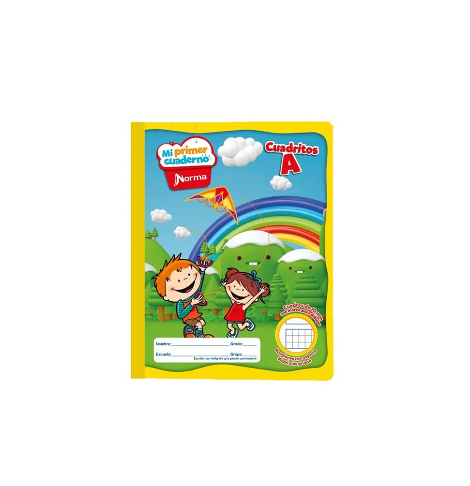 CUADERNO PREESC. CUADRITOS A NORMA 529822 10MM COS.50H.C50