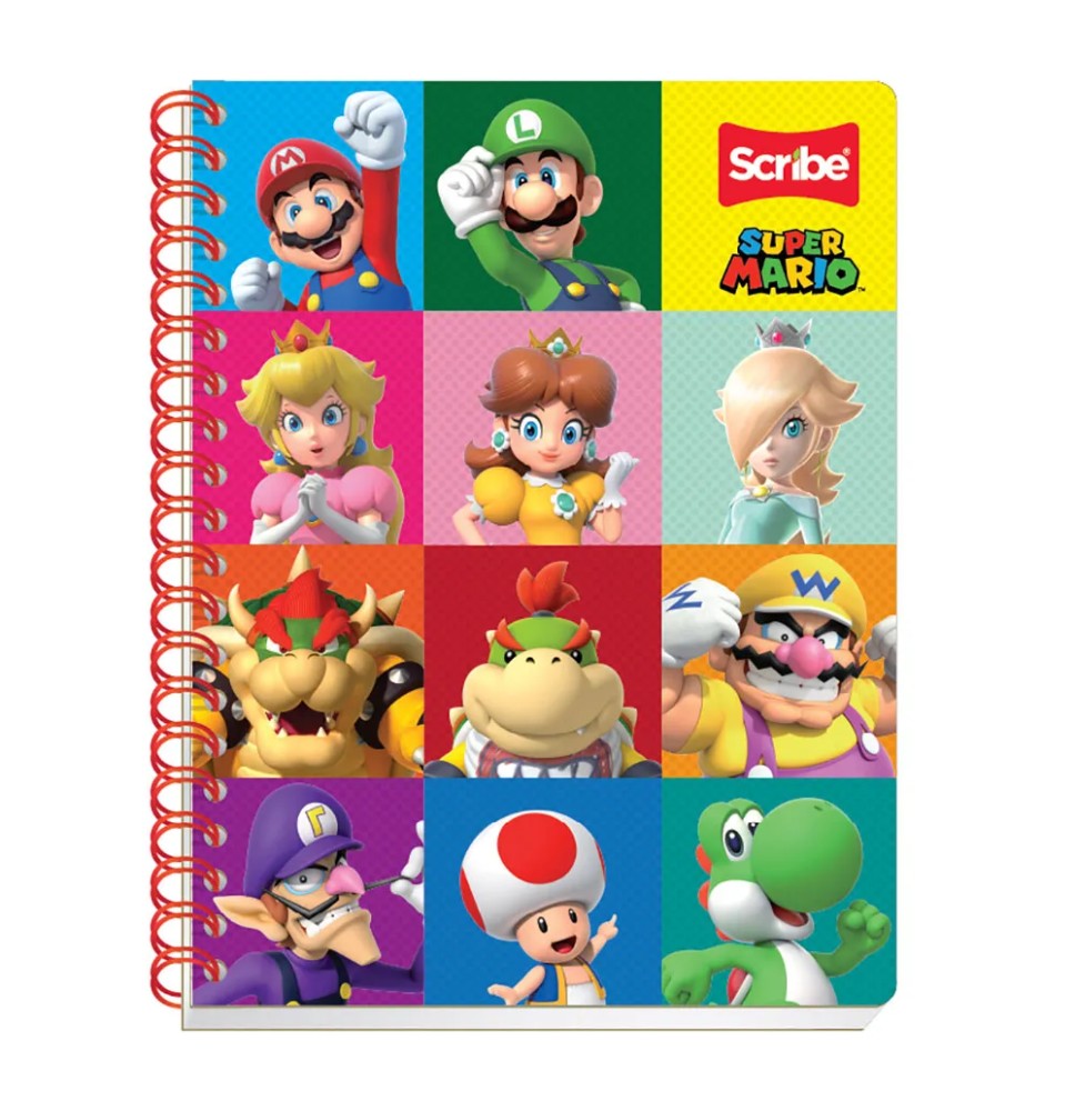 CUADERNO PROF. MARIO BROS SCRIBE 7423 C7 ESP. 100H. C24