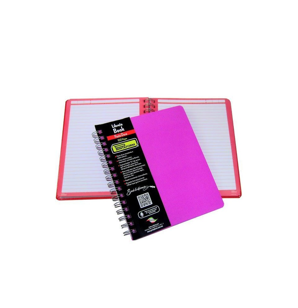 CUADERNO BOOK ARCOIRIS PRINTAFORM RAYA ESP.100H. C.12