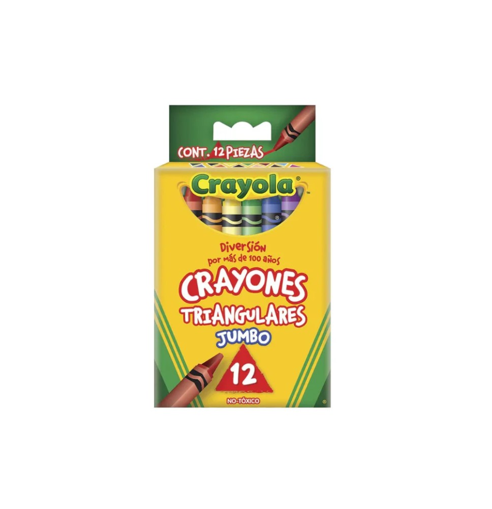 CRAYONES EST.C12 CRAYOLA JUMBO TRIANG. 524312 E.6 C.72