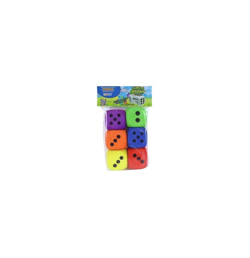 DADOS DE FOAMI JUMBO 50X50X50MM VCOL. C6 PASCUA 12144