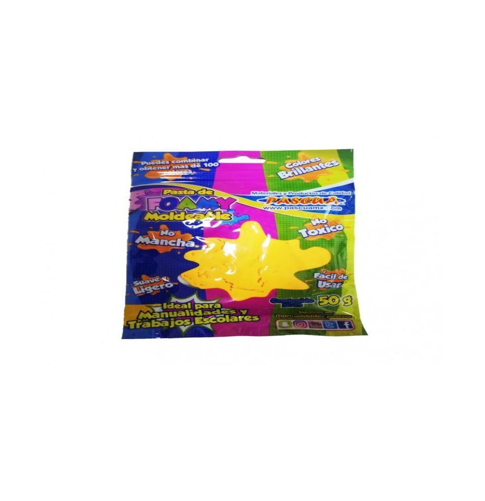 FOAMY MOLDEABLE 50G. AMARILLO MANGO E.10 C.200