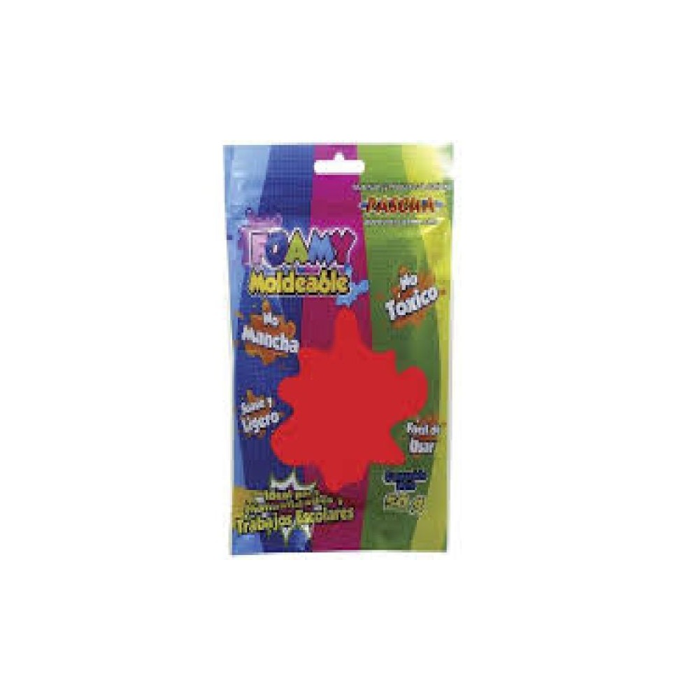 FOAMY MOLDEABLE 50G. ROJO E.10 C.200