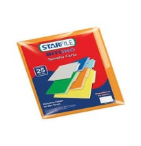 FOLDER BITONO CTA. STARFILE NARANJA PAQ.C25 C.20