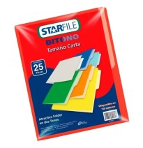 FOLDER BITONO CTA. STARFILE ROJO PAQ.C25 C.20