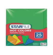 FOLDER BITONO CTA. STARFILE VERDE PAQ.C25 C.20