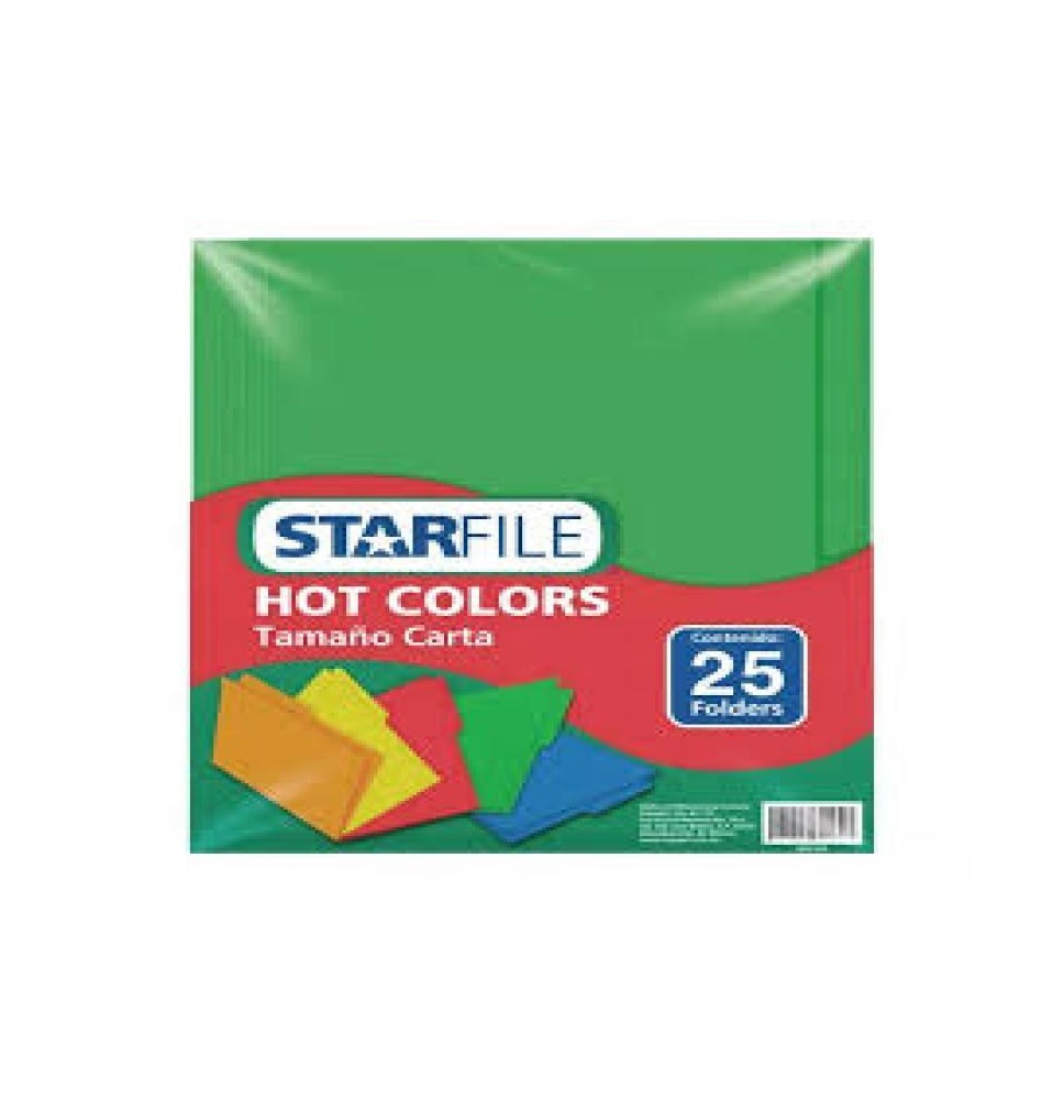 FOLDER BITONO CTA. STARFILE VERDE PAQ.C25 C.20
