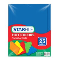 FOLDER CTA. HOTCOLORSFLASHFILE INT. AZUL REY PAQ.C25 C20