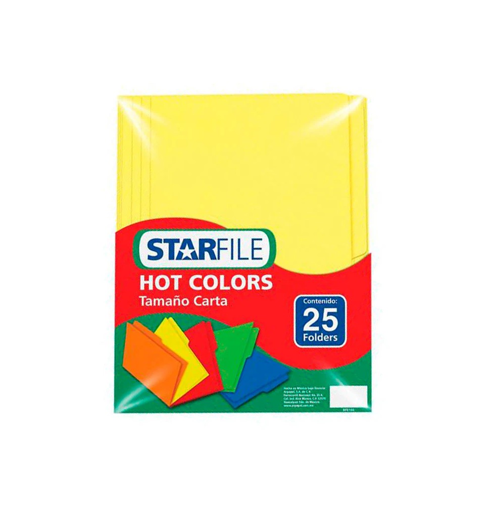 FOLDER OFI.HOTCOLORS FLASHFILE INT. AMARILLO PAQ.C25 C20