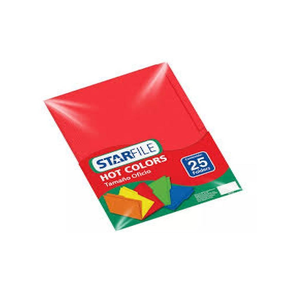 FOLDER OFI. HOTCOLORSFLASHFILE INT. ROJO PAQ.C25 C.20