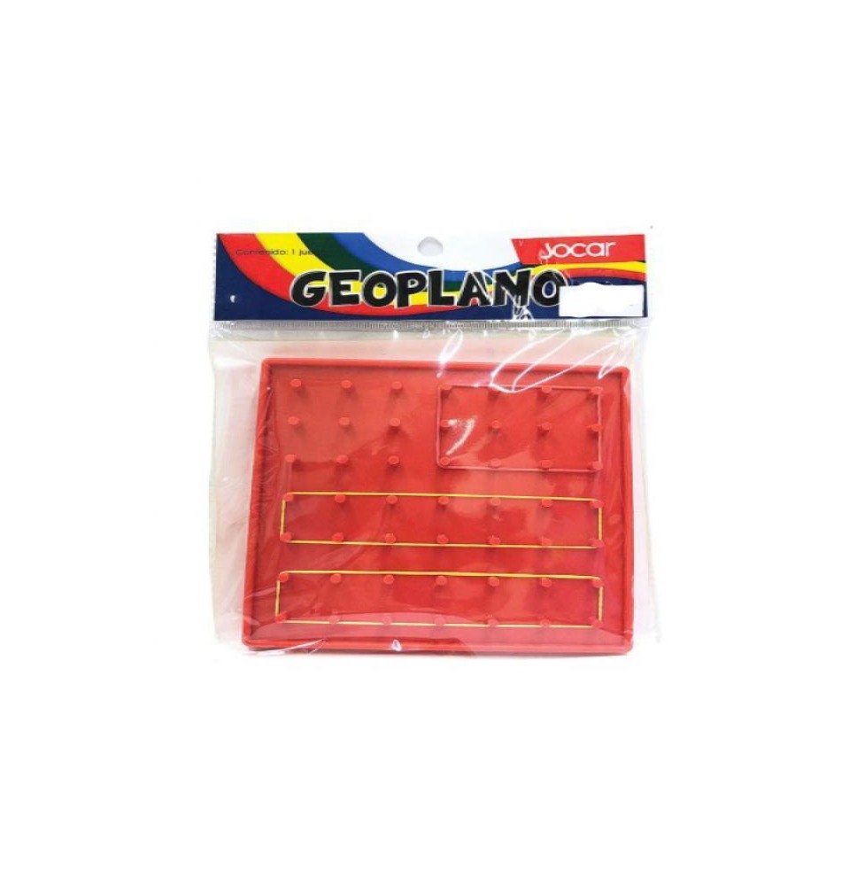 GEOPLANO PLAST. 15X15CM. JOCAR BL. C1PAZA C.120
