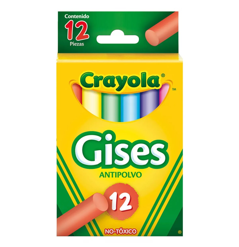 GIS COMPRIMIDO CRAYOLA CAJA C12 COLOR 501412 E.12 C.72