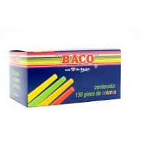 GIS MOLDEADO CAJA C150 COLORES BACO C.12
