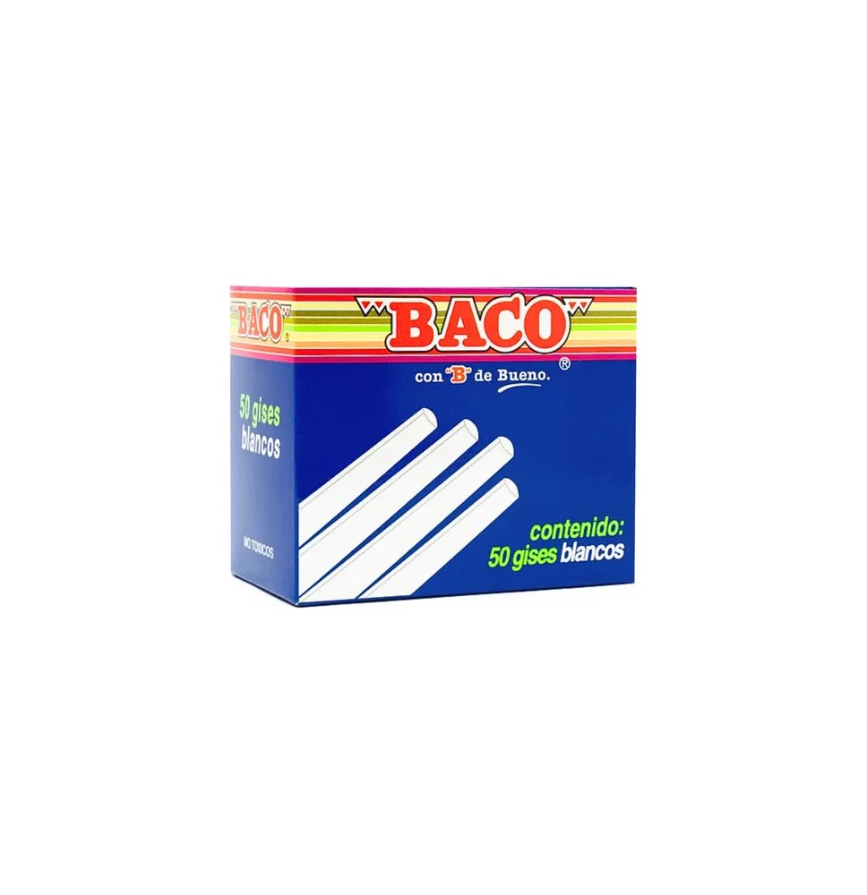 GIS MOLDEADO CAJA C50 BLANCO BACO C.36