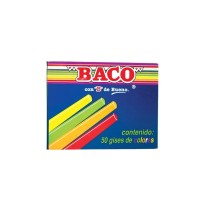 GIS MOLDEADO CAJA C50 COLORES BACO C.36