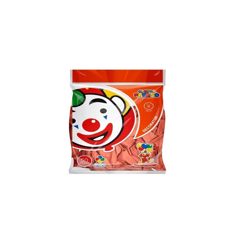 GLOBOS DECORATOR 9 BOL.C50 SALMON C.100