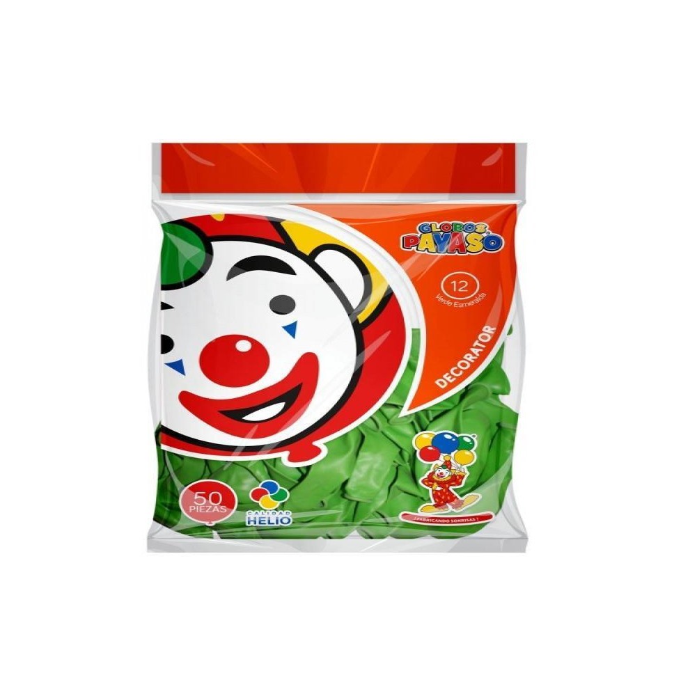 GLOBOS DECORATOR 12 BOL.C50 VDE.ESMERALDA C60