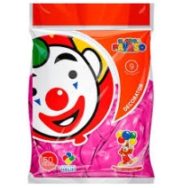 GLOBOS DECORATOR 9 BOL.C50 ROSA MEX. C.100